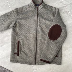 David Cremieux club 38 full zipper sweater/jacket. Light brown. Size medium